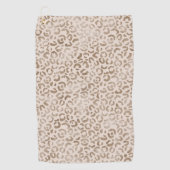 Cream Brown Leopard Print      Golfhanddoek (Voorkant)