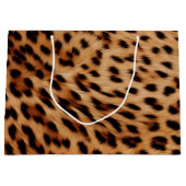 Cream Brown Leopard Print Groot Cadeauzakje (Voorkant)