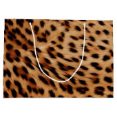 Cream Brown Leopard Print Groot Cadeauzakje (Achterkant)