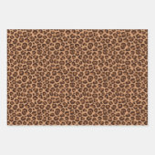 Cream Brown Leopard Print Inpakpapier Vel (Voorkant 3)