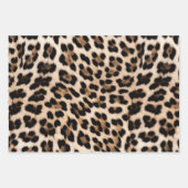 Cream Brown Leopard Print Inpakpapier Vel (Voorkant 2)