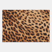 Cream Brown Leopard Print Inpakpapier Vel (Voorkant)