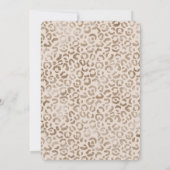 Cream Brown Leopard Print Kaart (Achterkant)
