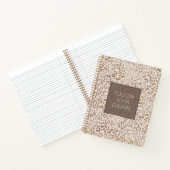 Cream Brown Leopard Print       Notitieboek (Binnen)