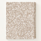 Cream Brown Leopard Print       Notitieboek (Achterkant)