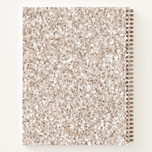 Cream Brown Leopard Print       Notitieboek (Achterkant)