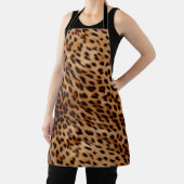 Cream Brown Leopard Print Schort (Insitu)