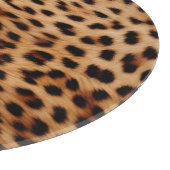 Cream Brown Leopard Print Snijplank (Hoek)