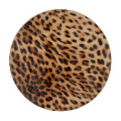 Cream Brown Leopard Print Snijplank (Voorkant)