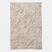 Cream Brown Leopard Print        Theedoek (Verticaal)