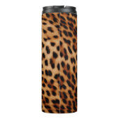 Cream Brown Leopard Print Thermosbeker (Achterkant)