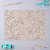 Cream Brown Leopard Print          Tissuepapier (Craft)