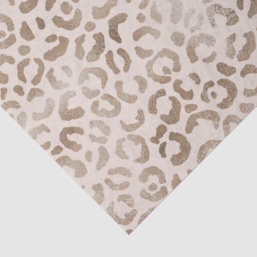 Cream Brown Leopard Print          Tissuepapier (Detail)