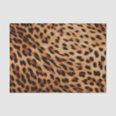 Cream Brown Leopard Print Tissuepapier (Voorkant)