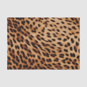 Cream Brown Leopard Print Tissuepapier