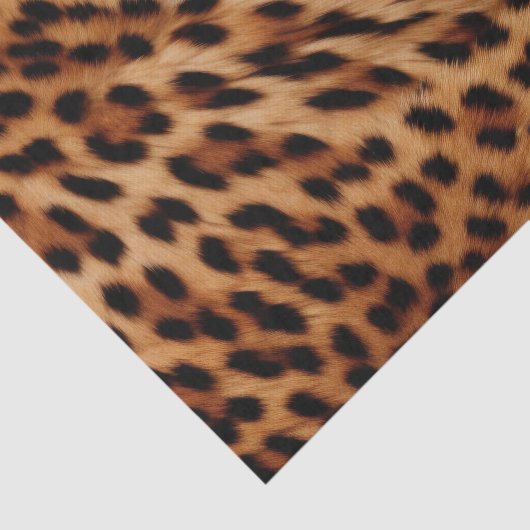 Cream Brown Leopard Print Tissuepapier (Detail)