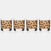 Cream Brown Leopard Print Whisky Glas (Achterkant)