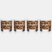 Cream Brown Leopard Print Whisky Glas (Voorkant)