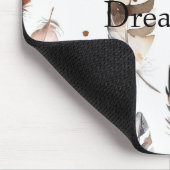 Cream Brown Native Feathers Muismat (Hoek)