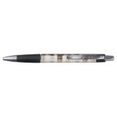Cream Brown Plaid Stripes   Pen (Achterkant)