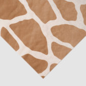 Cream Brown Safari Giraffe Animal Print Tissuepapier (Detail)