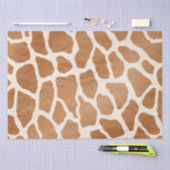 Cream Brown Safari Giraffe Animal Print Tissuepapier (Craft)