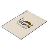 Cream Brown snor je een vraag leuke Humor Notitieboek (Linkerzijde)