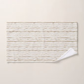 Cream Brown Stripes Bad Handdoek (Handdoek)