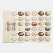 Cream & Brown Vintage Kitchen Family Name Theedoek (Horizontaal)