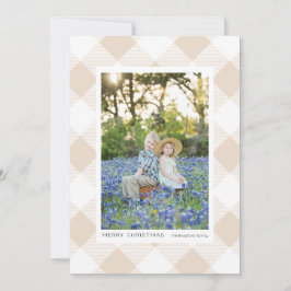 Cream Buffalo Check Plaid op Cream Photo Holiday