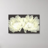 Cream Cactus Flowers Canvas Afdruk (Voorkant)