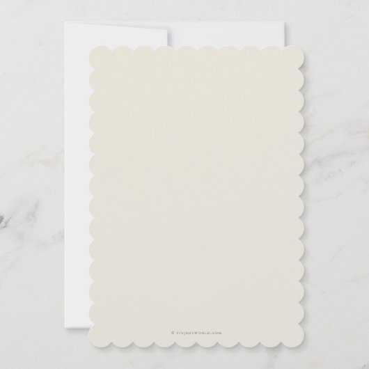 Cream Caduceus+Laurel Medical School Afstuderen Kaart (Achterkant)