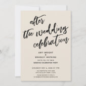 Cream Casual na de bruiloft Kaart (Voorkant)