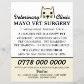 Cream Cat, Veterinary, Veterinary Service Flyer (Voorkant)