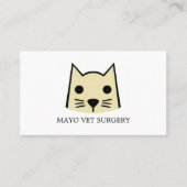 Cream Cat, Veterinary, Veterinary Service Visitekaartje (Voorkant)