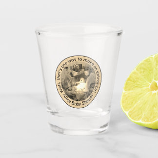Cream Cesarean Birth Personalized Baby Shower Gift Shot Glas