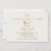 Cream Champagne Tower Vrijgezellenfeest Brunch Kaart (Voorkant)