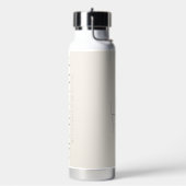 Cream Charcoal Personalized Class of 2026 Graduate Waterfles (Links)