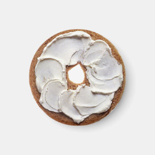 Cream Cheese Bagel Magnet
