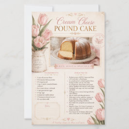 Cream Cheese Pound Cake, Roze Tulpen Rustic 