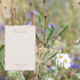 Cream Chinoiserie Elegant Wedding Bedankt