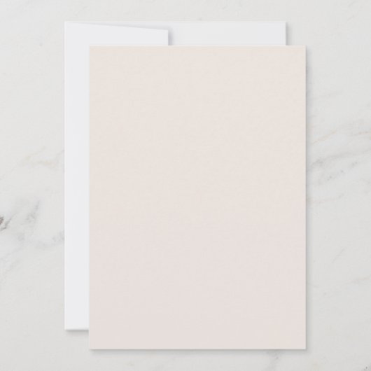 Cream Chinoiserie Elegant Wedding Kaart (Achterkant)