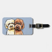 Cream Chocolate Labradoles Bagagelabel (Voorkant horizontaal)