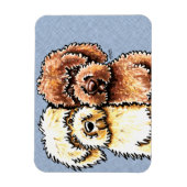 Cream Chocolate Labradoles Magneet (Verticaal)