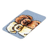 Cream Chocolate Labradoles Magneet (Linkerzijde)