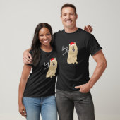 Cream Chow Dog Mam Kerstmis T-shirt (Unisex)