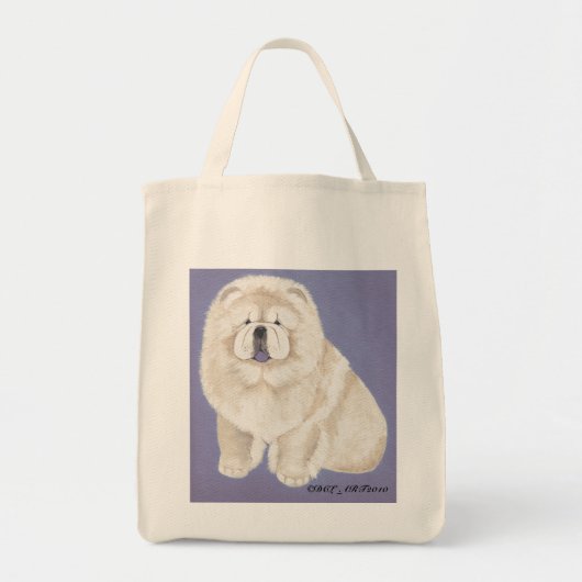 Cream Chows-tas Tote Bag (Voorkant)