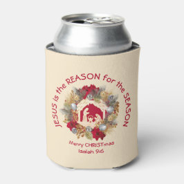 Cream Christmas JESUS IS DE REDEN Koelbox Blikjeskoeler