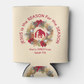 Cream Christmas JESUS IS DE REDEN Koelbox Blikjeskoeler (Voorkant)