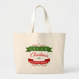 CREAM Christmas Rules! Jumbo Tote Grote Tote Bag